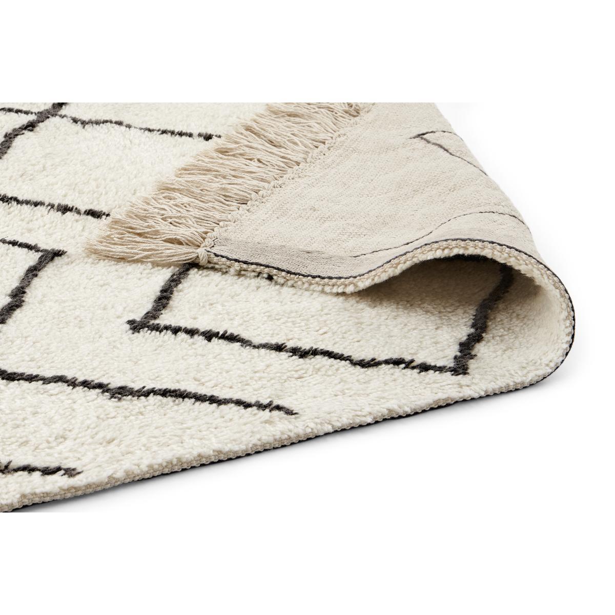 Masali Berber Style Wool Rug, Large 160 x 230cm, Off White – image 5