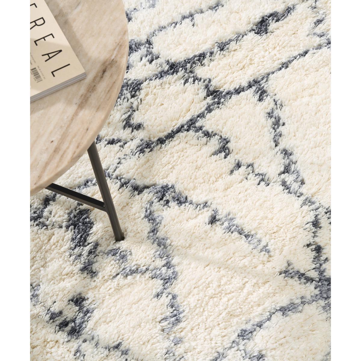 Timijan Berber Style Rug, Large 160 x 230cm, Off-White & Grey – image 4