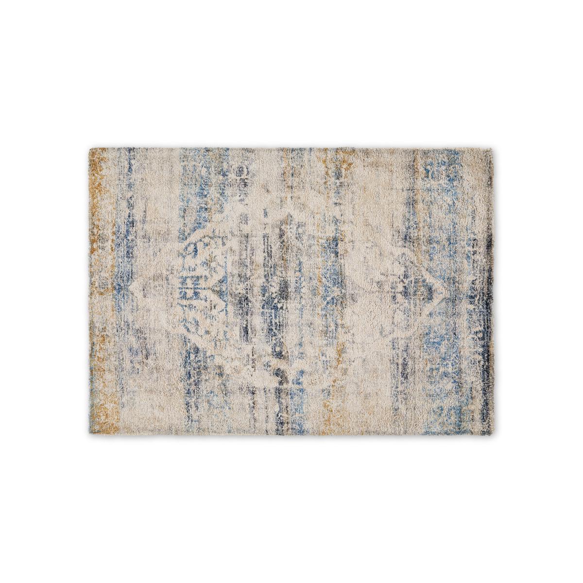 Ilyass Moroccan Style Rug, Large 160 x 230cm, Navy & Antique Gold – image 2