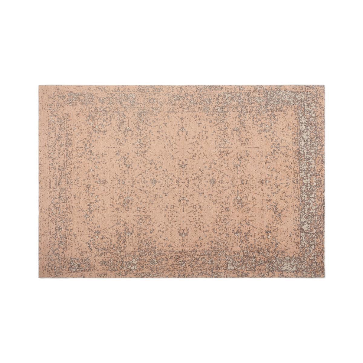 Yolanda Faded Persian Jacquard Rug, Large 160 x 230 cm, Dusky Pink – image 2