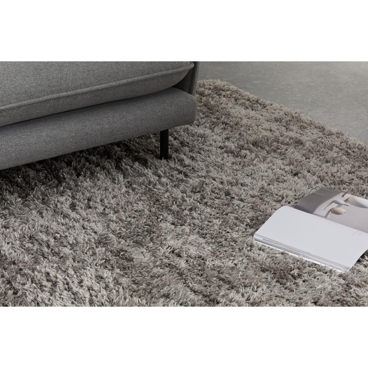 Erin Deep Pile Rug, Large 160 x 230cm, Warm Grey – image 4