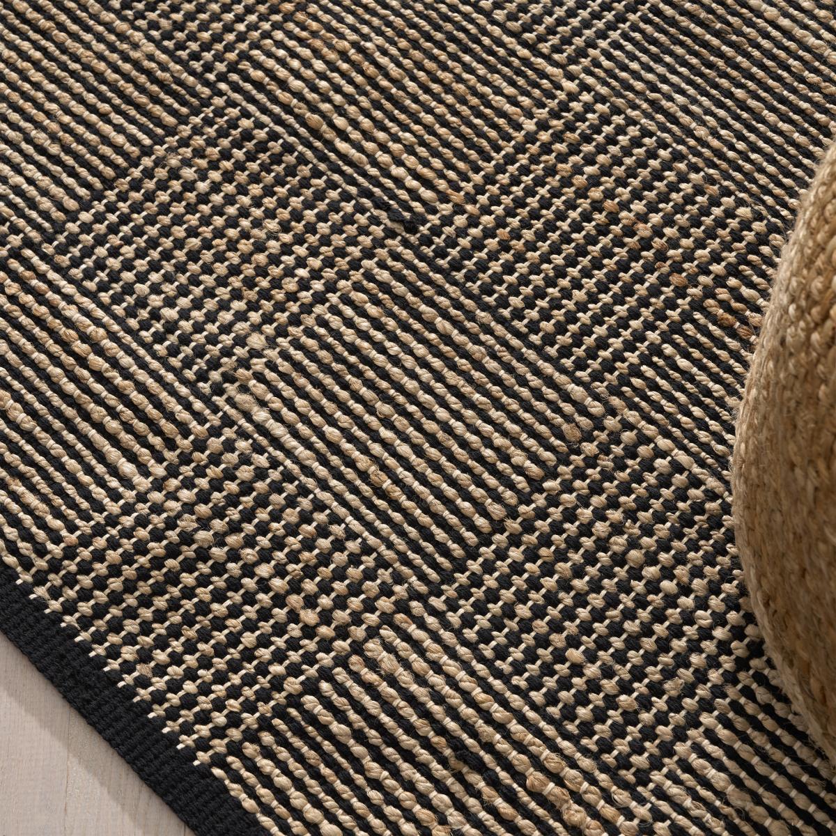 Eramus Rug, 160 x 230 cm, Natural & Black Jute – image 4