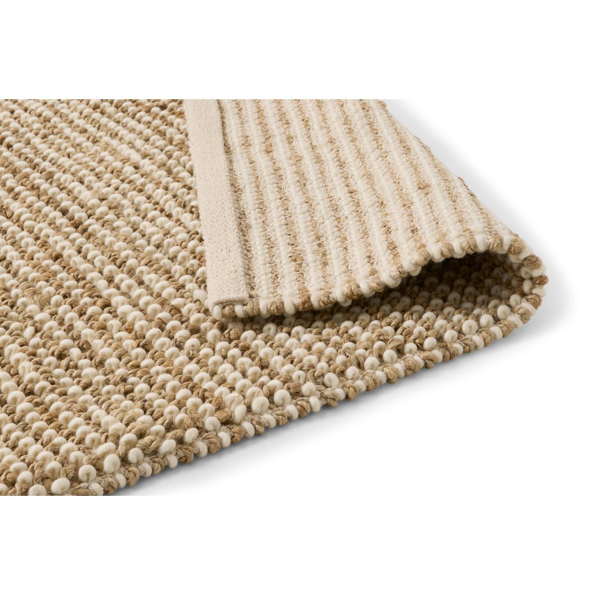 Mumbi Textured Wool & Jute Rug, Large 160 x 230cm, Natural – image 6
