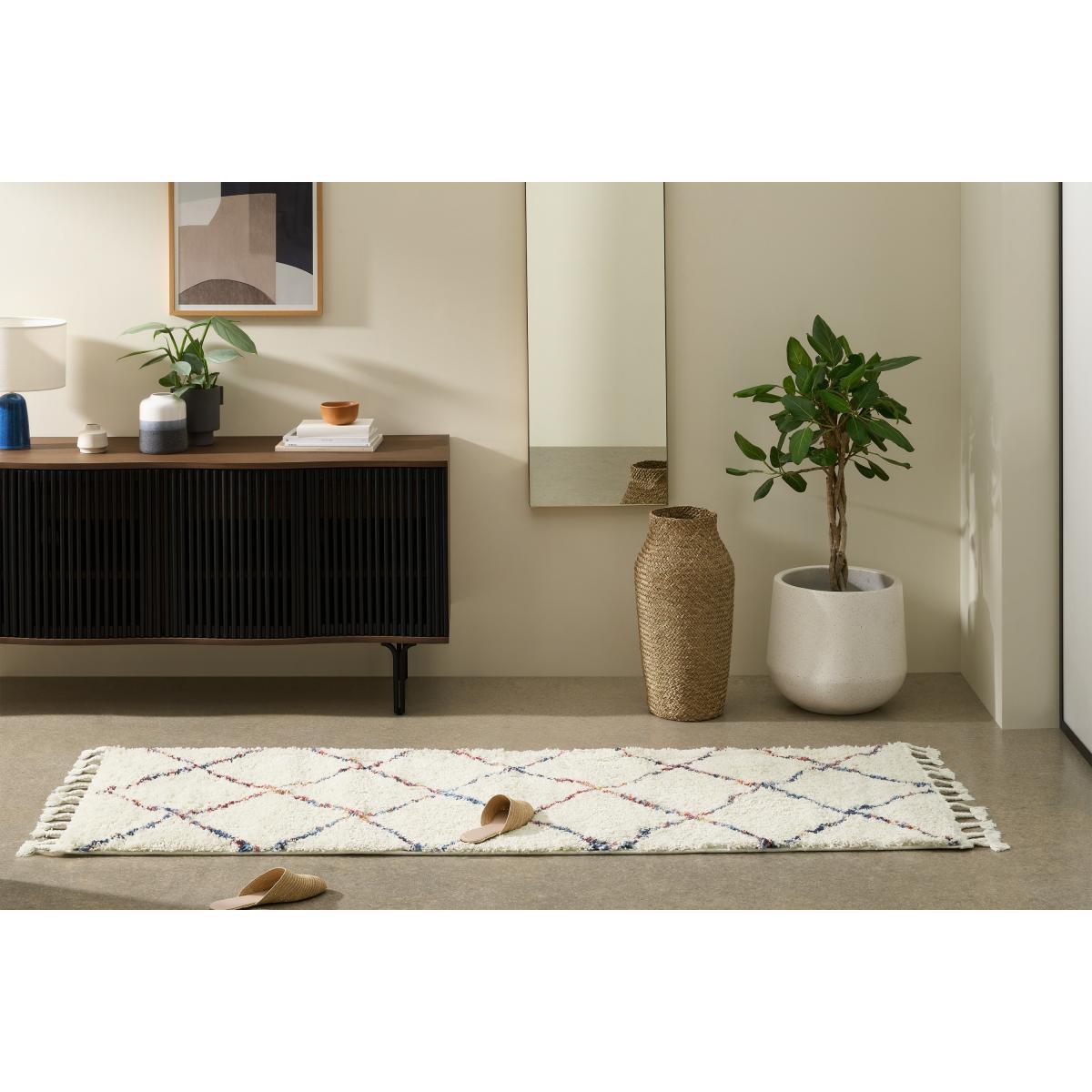 Perdru Berber Style Runner, 80 x 200cm, Multi – image 3