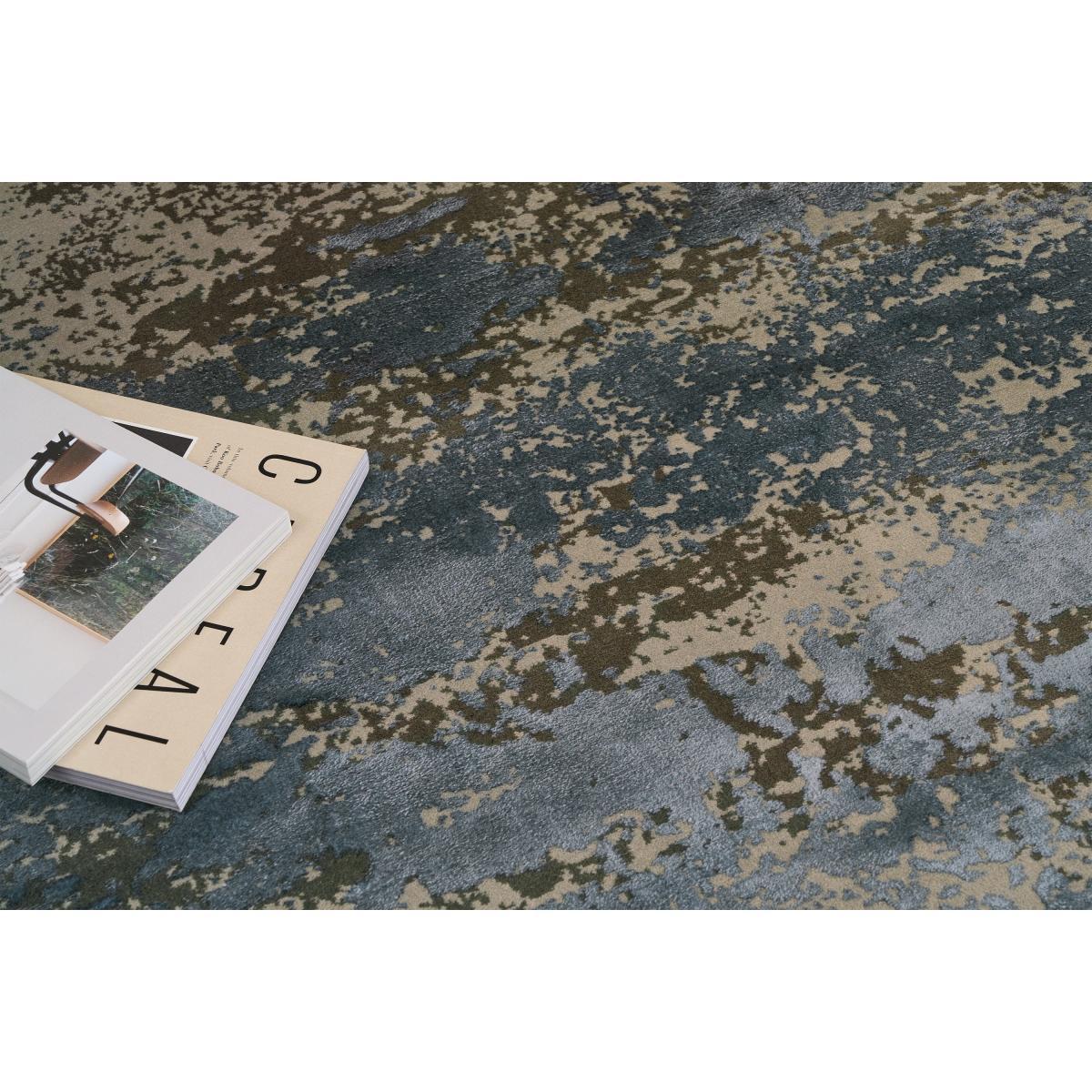Engadine Luxury Viscose Low Pile Rug, Large 160 x 230cm, Ink Blue – image 4