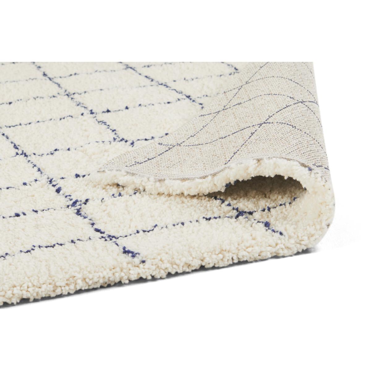 Gunter Pile Rug, Large 160 x 230cm, Ecru/Midnight Blue – image 5