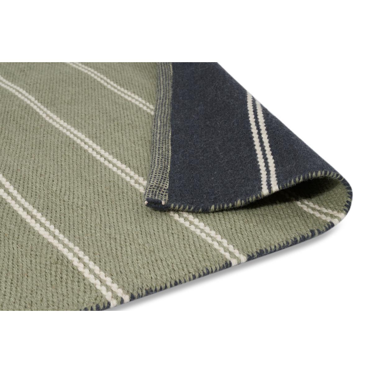 Hemsworth Reversible Wool Rug, Large 160 x 230cm, Soft Green & Charcoal Grey – image 5