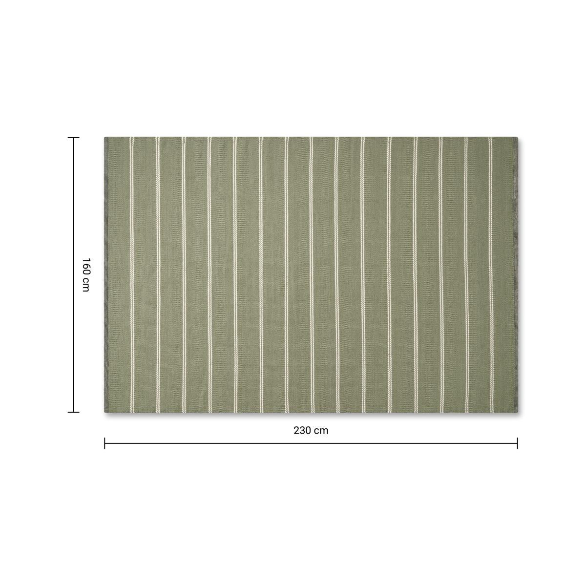 Hemsworth Reversible Wool Rug, Large 160 x 230cm, Soft Green & Charcoal Grey – image 7