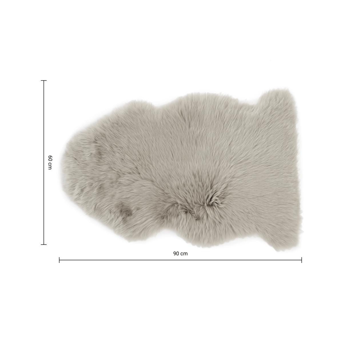 Helgar 100% Sheepskin Rug, 60 x 90 cm, Soft Taupe – image 7