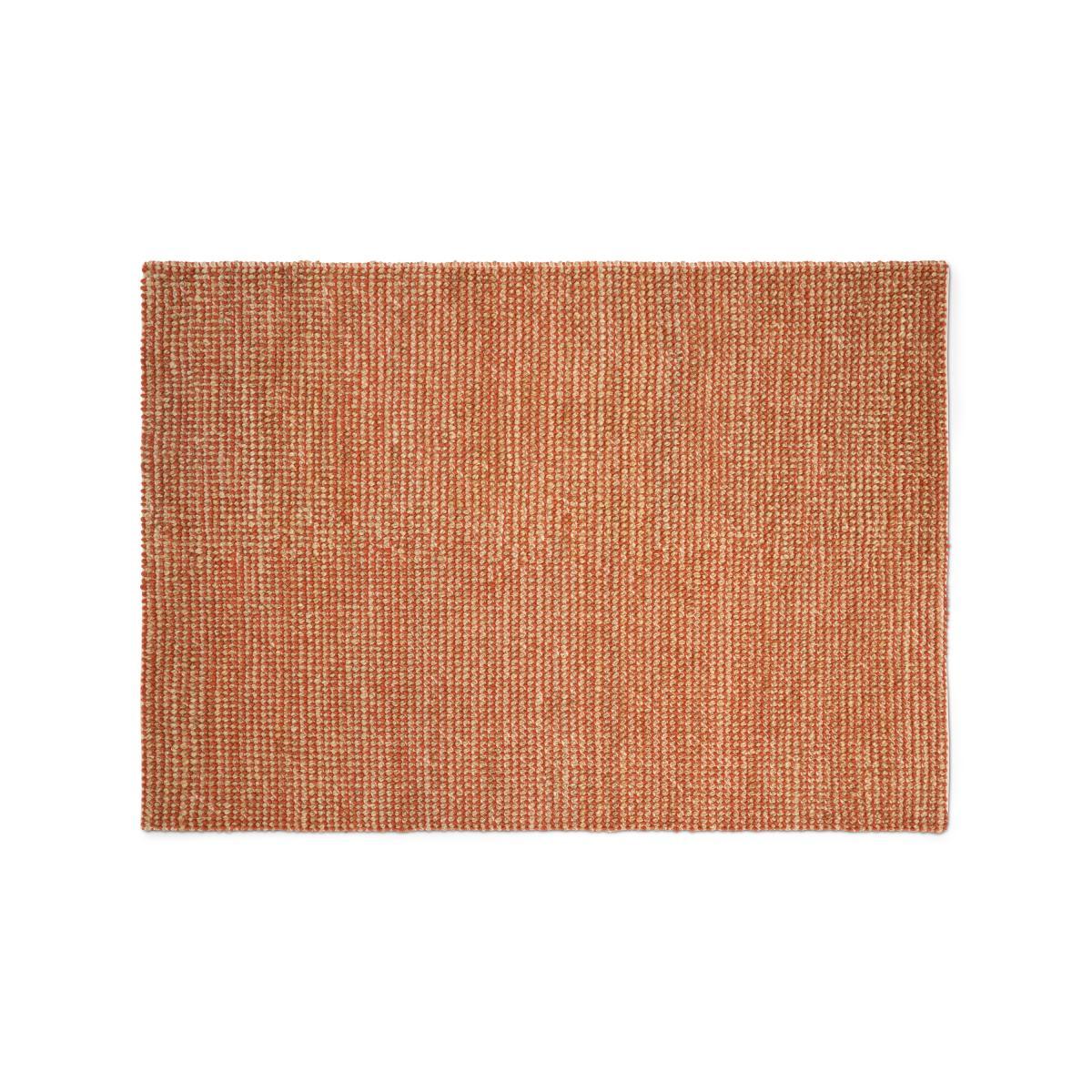 Mumbi Textured Rug, Large 160 x 230 cm, Terracotta Wool & Jute – image 2