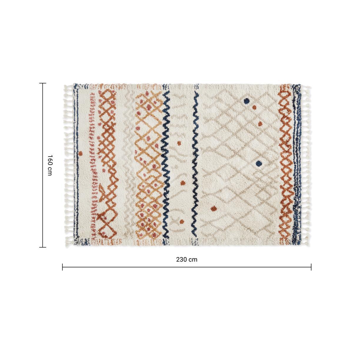 Drax Berber Style Rug, Large 160 x 230cm, Multi – image 7