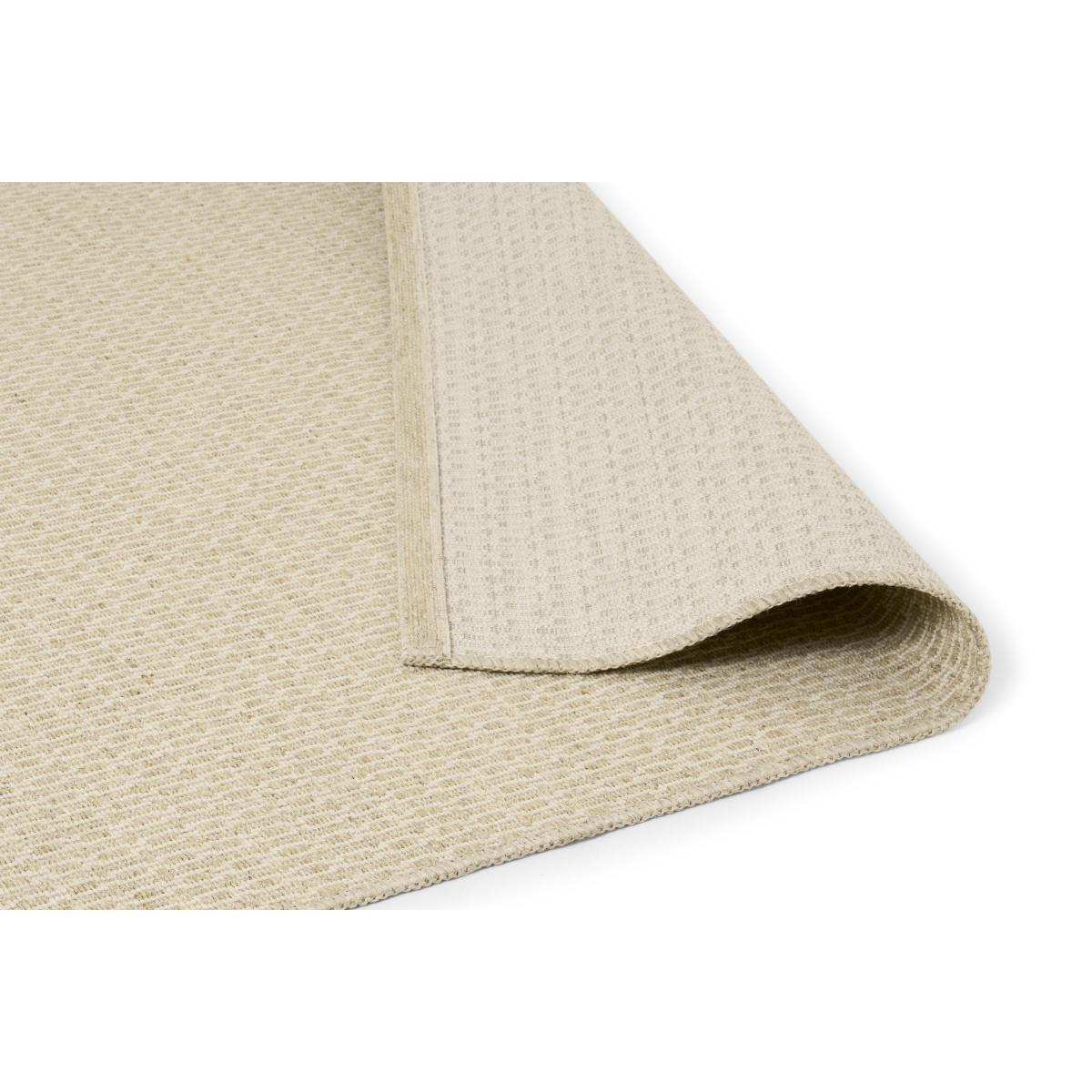 Mellis Wool-Blend Flatweave Rug, Large 160 x 230cm, Natural Check – image 5