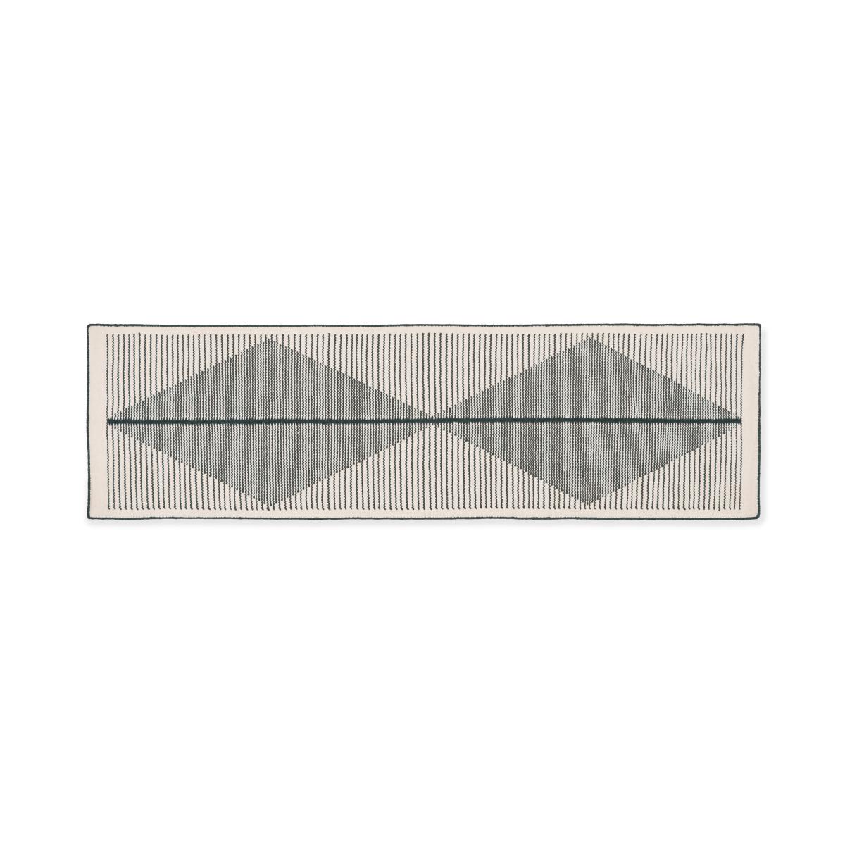 Camden Wool Blend Runner, 70 x 250 cm, Black & Off-White – image 2