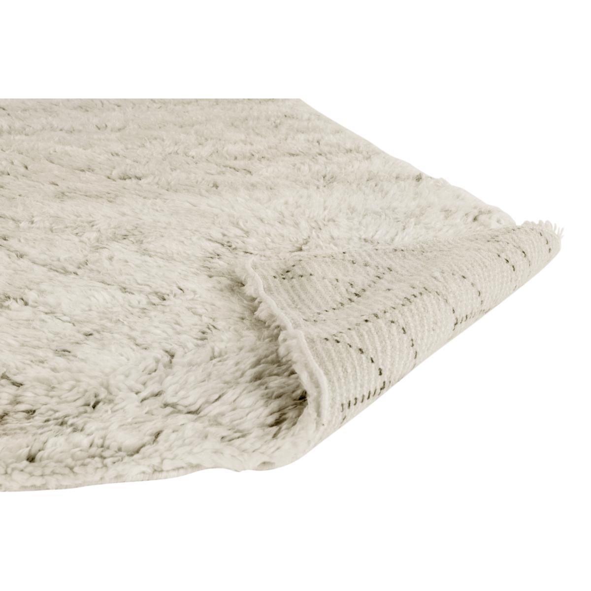 Ayla Luxury Moroccan Style Wool Berber Rug, Large 160 x 230cm, Off White – image 4