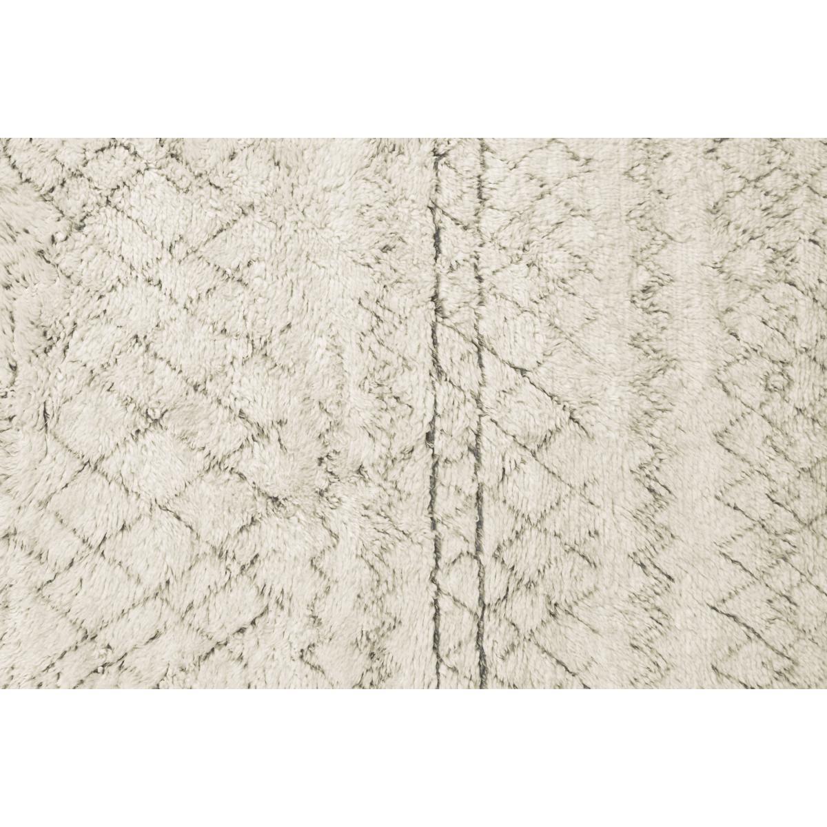Ayla Luxury Moroccan Style Wool Berber Rug, Large 160 x 230cm, Off White – image 6