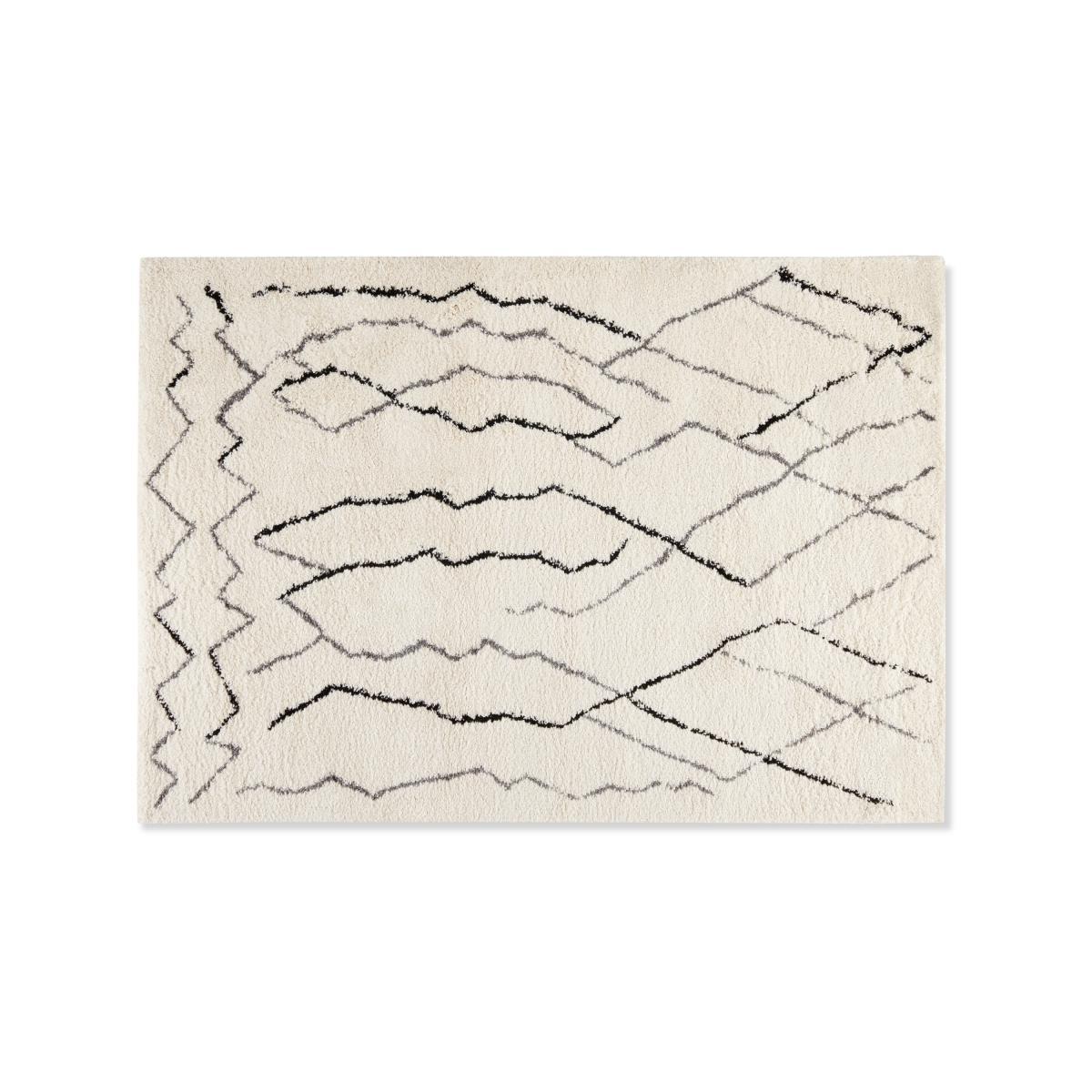 Cecily Pile Rug, Extra Large 200 x 290cm, Off White & Grey – image 3