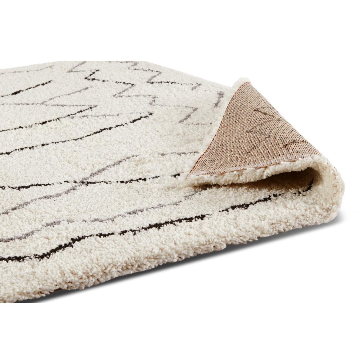Cecily Pile Rug, Extra Large 200 x 290cm, Off White & Grey – image 6