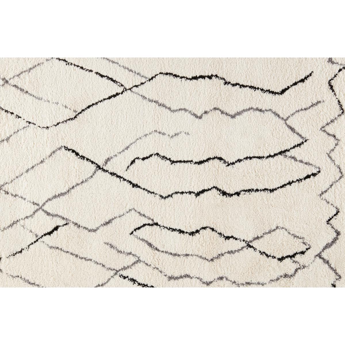 Cecily Pile Rug, Extra Large 200 x 290cm, Off White & Grey – image 7