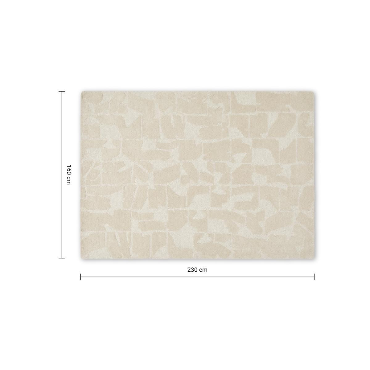 Rudzi Handtufted Wool Rug, Large 160 x 230cm, Soft Taupe – image 7