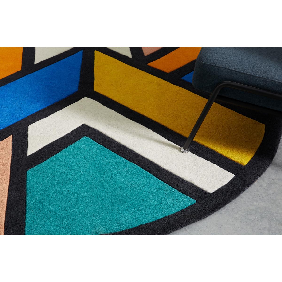 Supermundane Round Wool Rug, 200cm diam, Multi – image 4