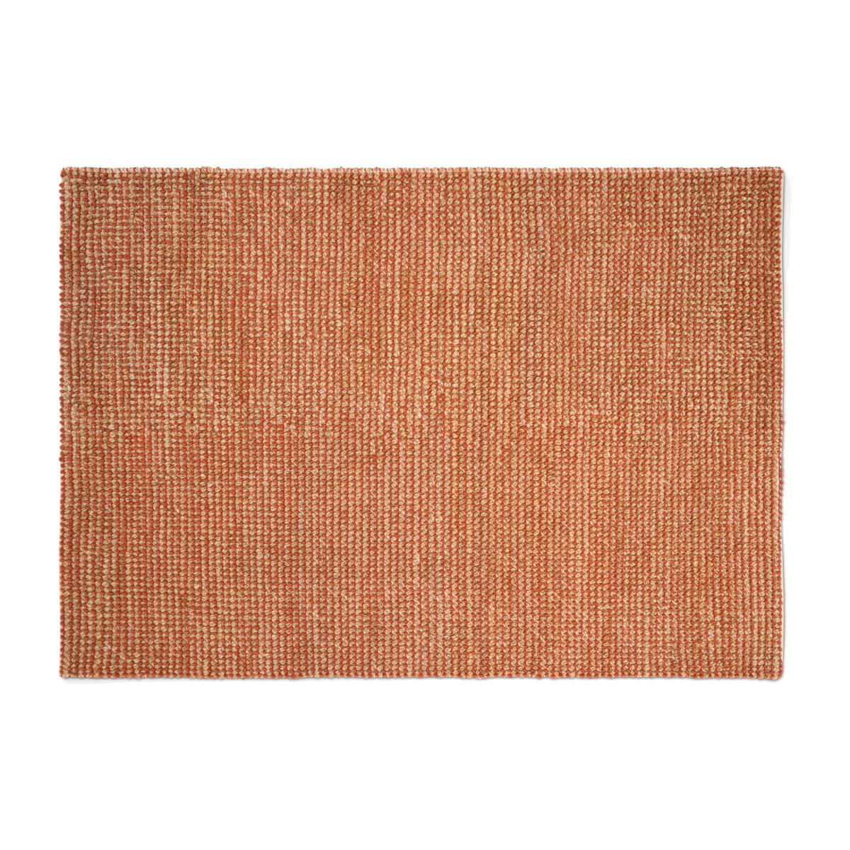 Mumbi Textured Rug, Extra Large 200 x 300 cm, Terracotta Wool & Jute – image 1
