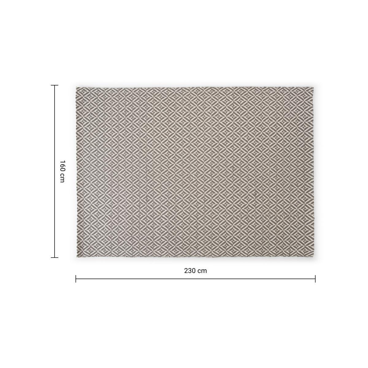 Mira Flatweave Rug, Large 160 x 230 cm, Grey – image 9