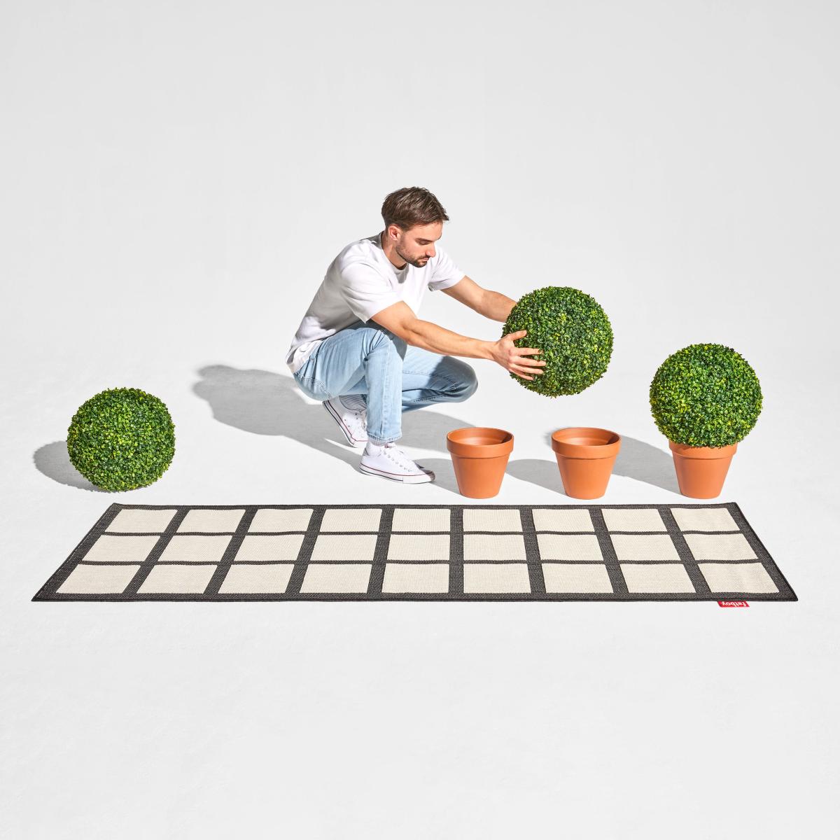 Outdoor rug Carpretty Catwalk textile / 200 x 80 cm - Woven polypropylene - Fatboy – image 3