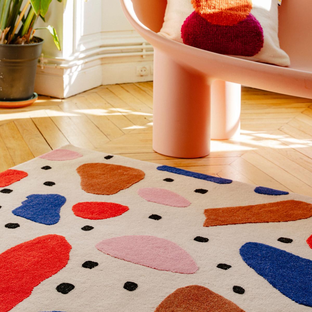 Movie Night Rug textile multicoloured / 180 x 120 cm - Hand-tufted wool - COLORTHERAPIS – image 2