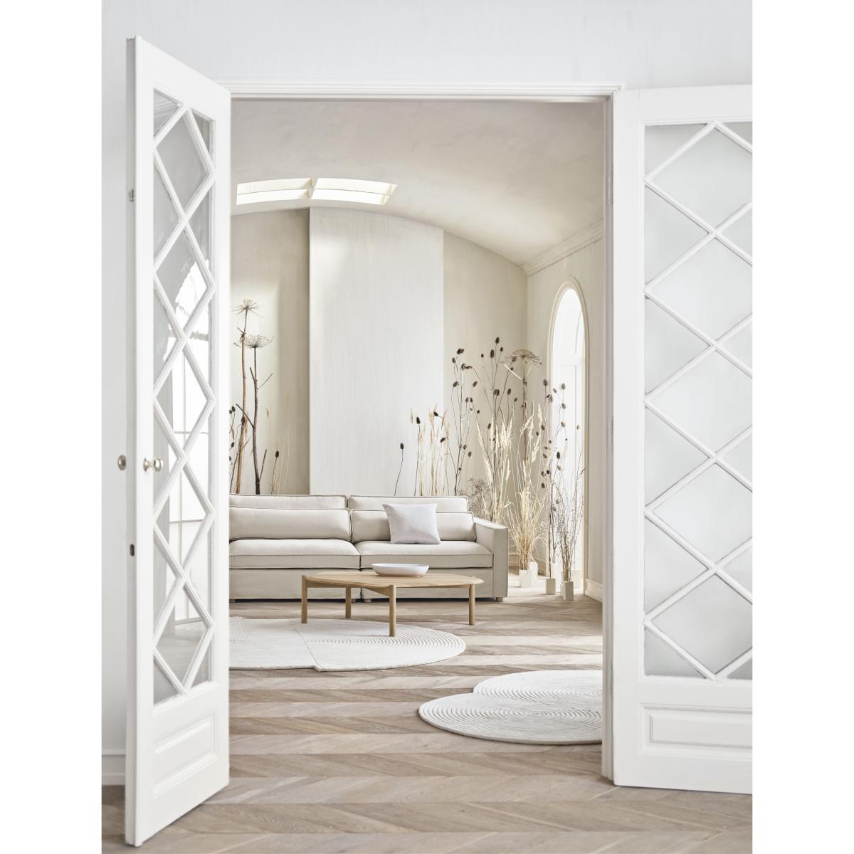Zen Rounded Rug - / 134 x 190 cm - Hand-made by Bolia Beige – image 2