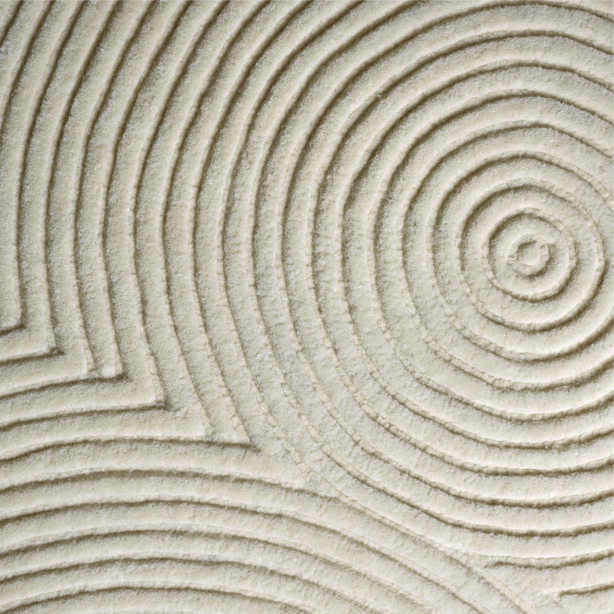 Zen Rounded Rug - / 134 x 190 cm - Hand-made by Bolia Beige – image 3