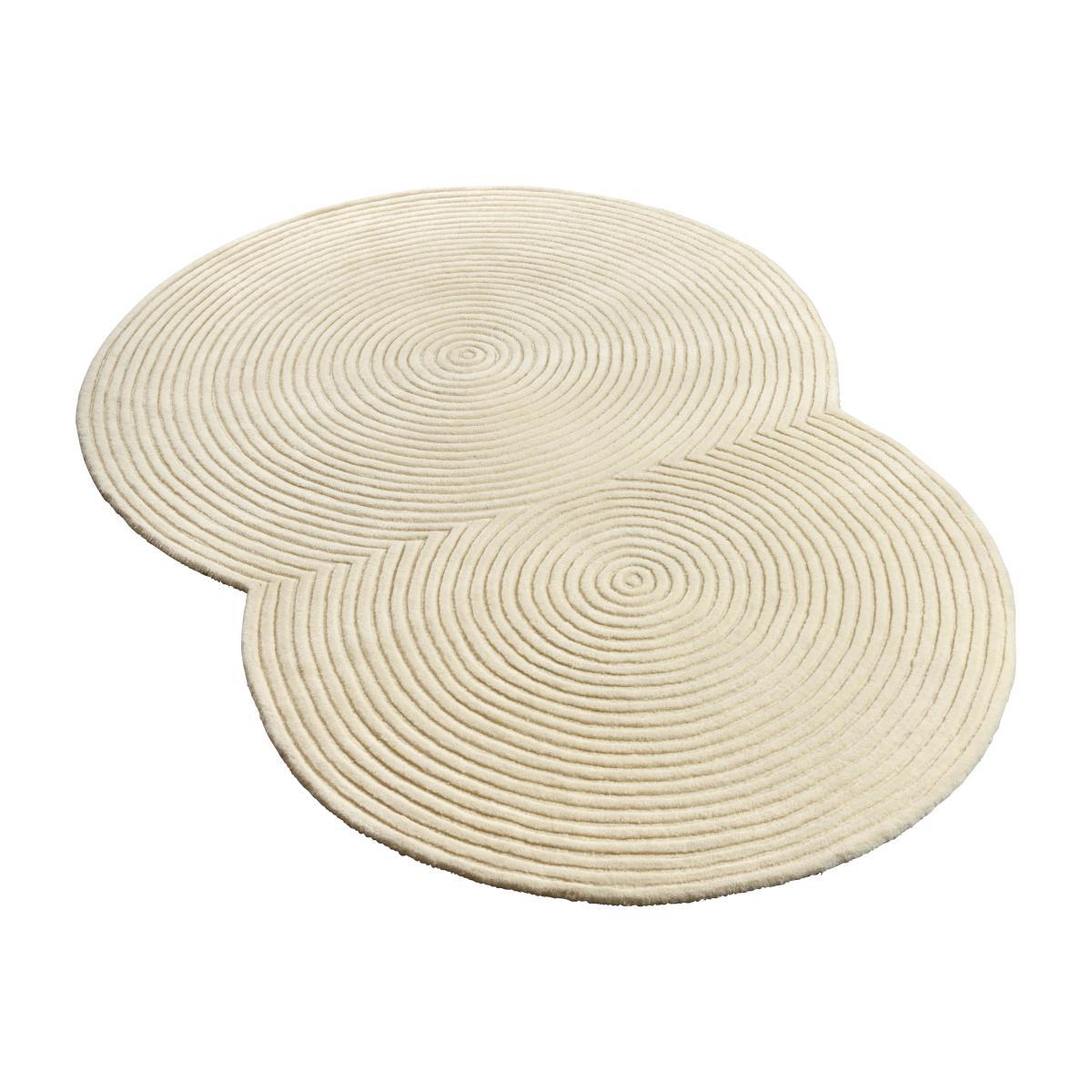 Zen Rounded Rug - / 134 x 190 cm - Hand-made by Bolia Beige – image 1