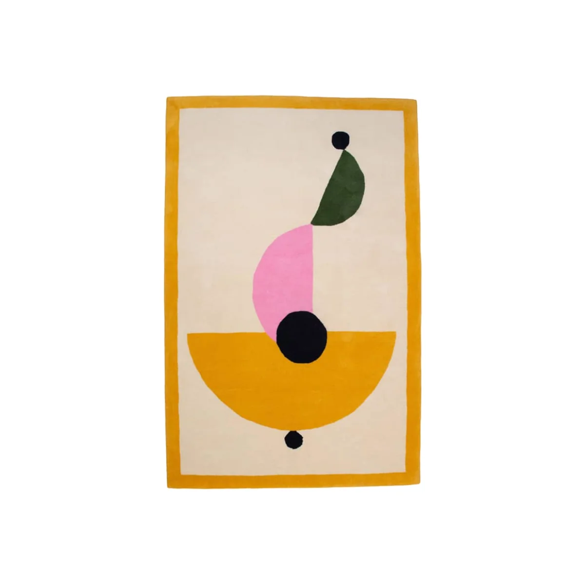 Asian Umbrella Rug textile multicoloured / 210 x 140 cm - Hand-tufted wool - COLORTHERAPIS – image 1