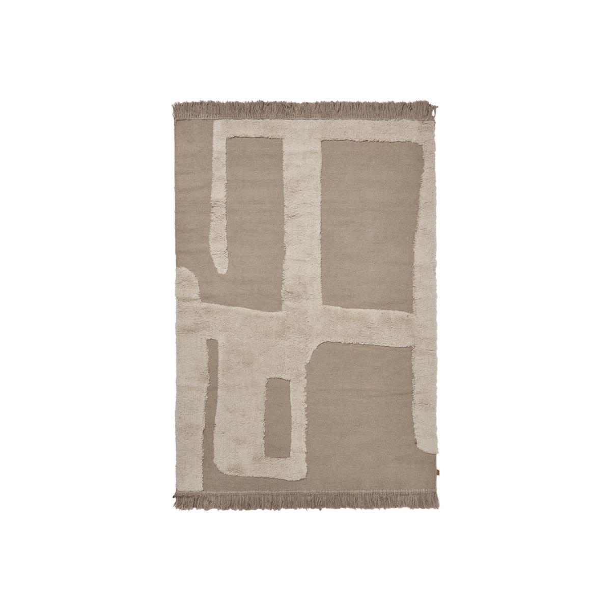 Alley Small Rug textile beige / 140 x 200 cm / Hand-woven wool - Ferm Living – image 1