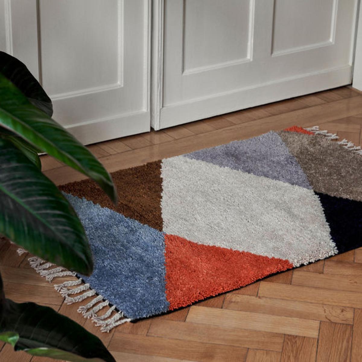 Harlequin Rug textile multicoloured / 80 x 120 cm - Hand-knotted wool - Ferm Living – image 2