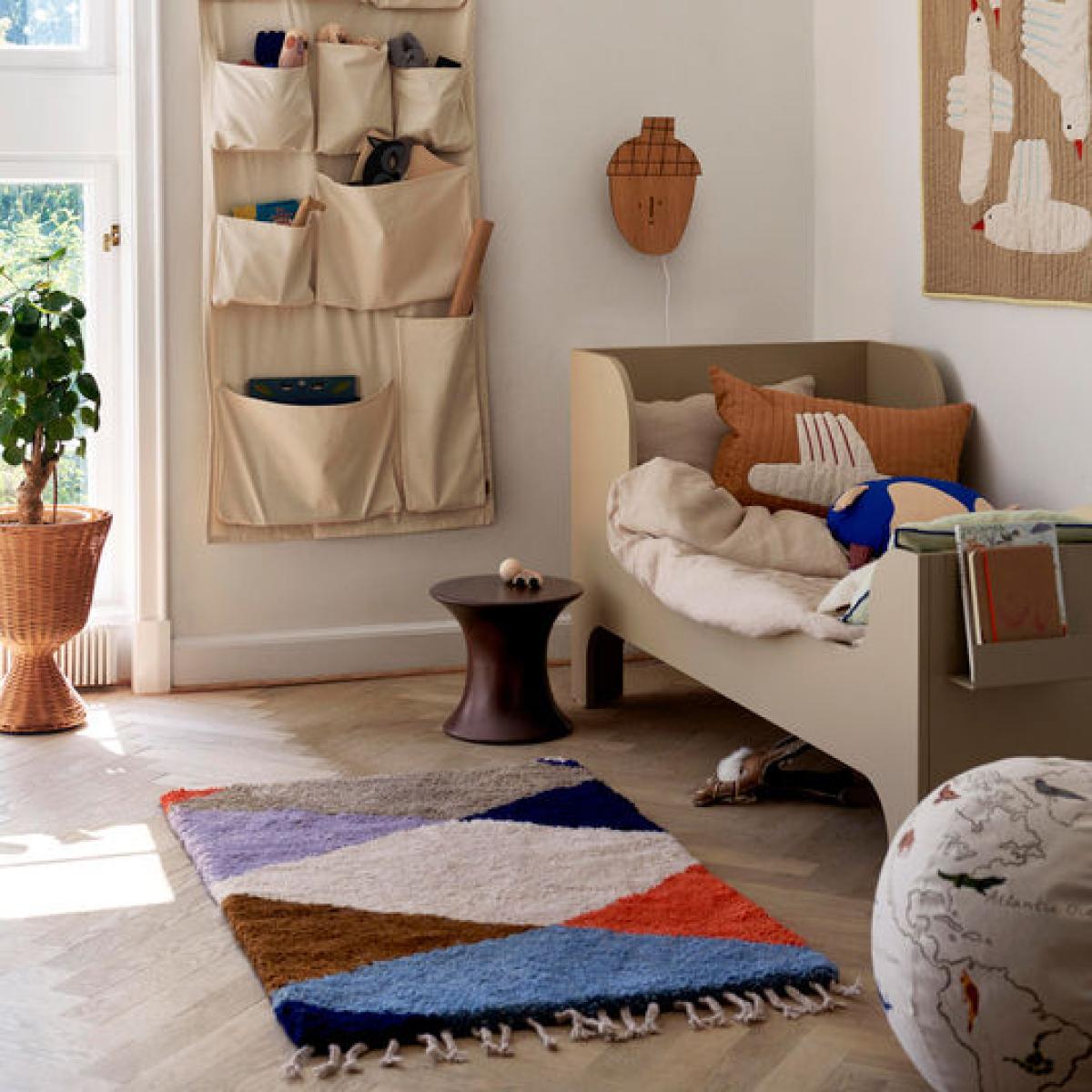 Harlequin Rug textile multicoloured / 80 x 120 cm - Hand-knotted wool - Ferm Living – image 3