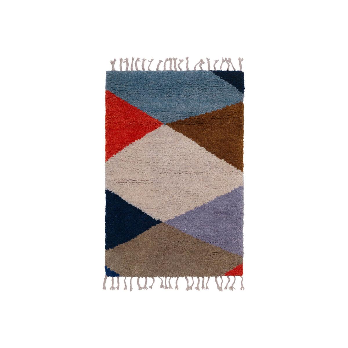 Harlequin Rug textile multicoloured / 80 x 120 cm - Hand-knotted wool - Ferm Living – image 1