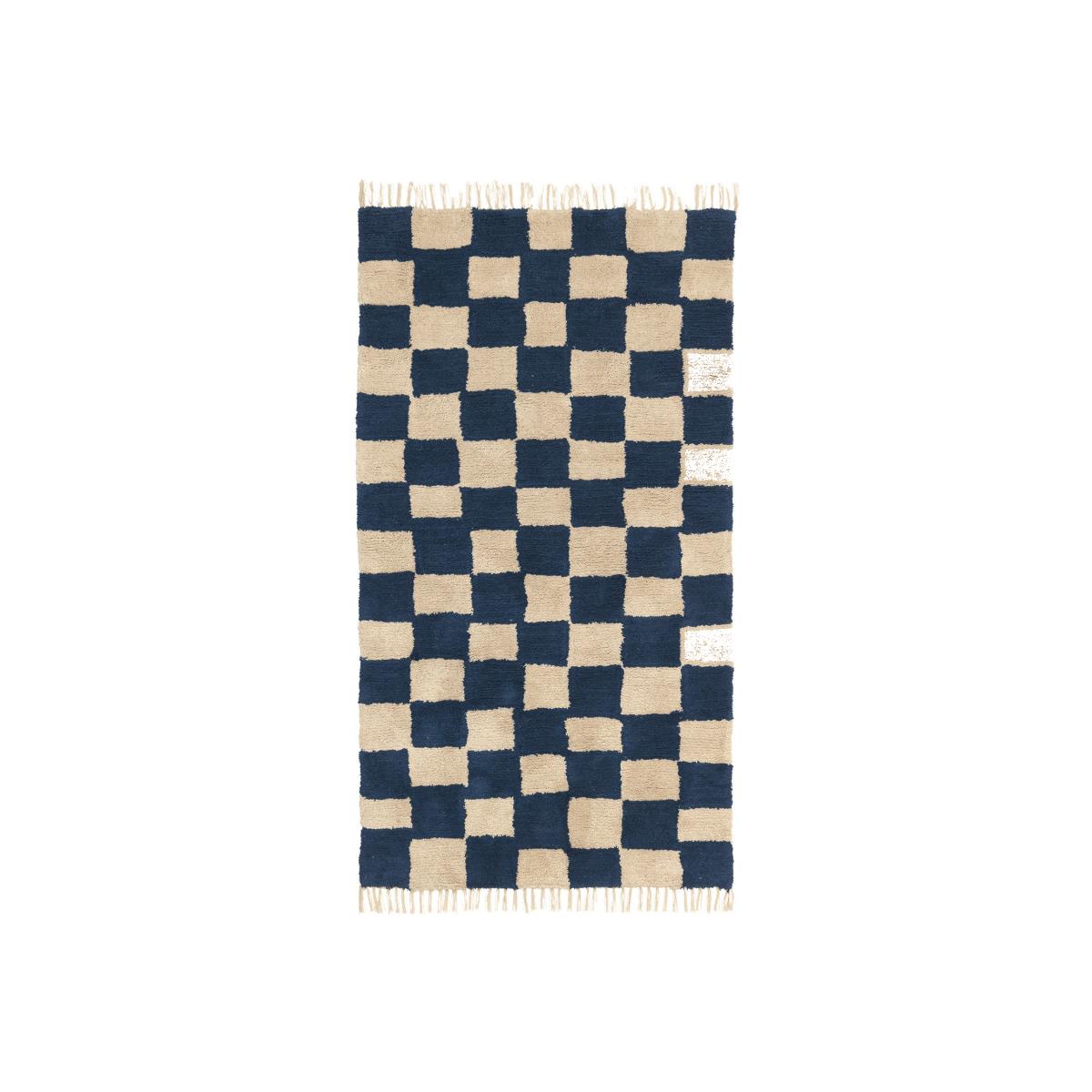 Mara Medium Rug textile blue / 90 x 150 cm - Hand-tufted - Ferm Living – image 1