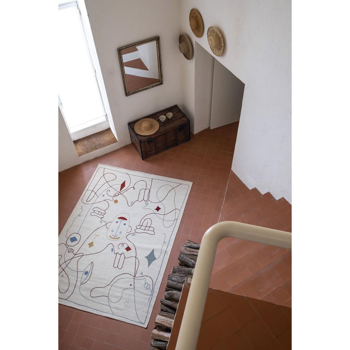 Silhouette Rug - / By Jaime Hayon - 120 x 150 cm / Wool by Nanimarquina Multicoloured/Beige – image 2