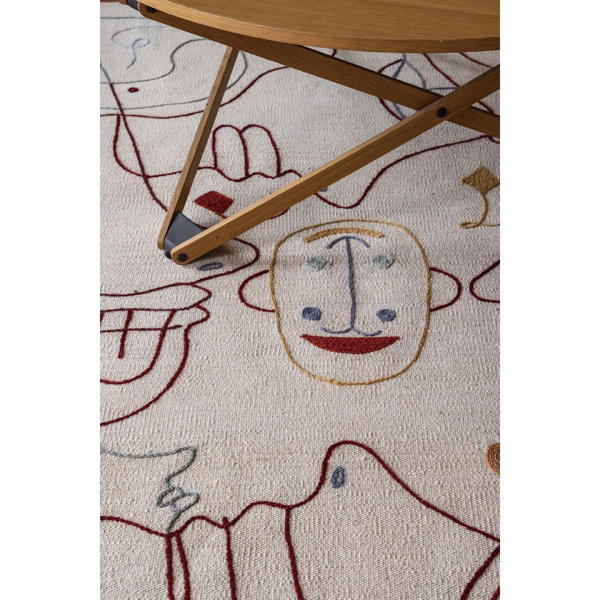 Silhouette Rug - / By Jaime Hayon - 120 x 150 cm / Wool by Nanimarquina Multicoloured/Beige – image 3