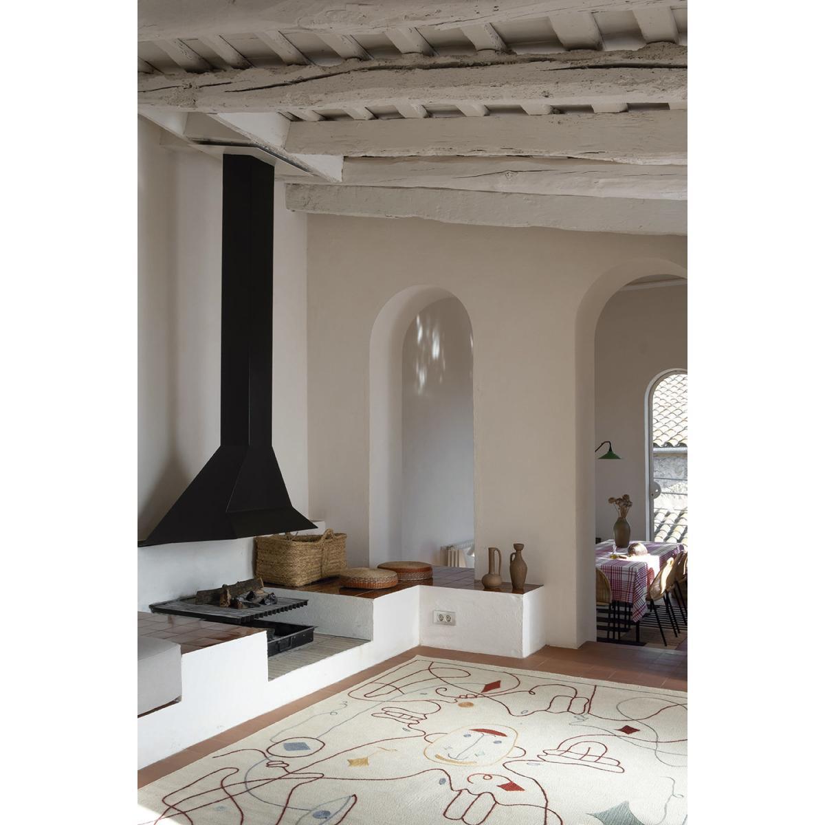 Silhouette Rug - / By Jaime Hayon - 120 x 150 cm / Wool by Nanimarquina Multicoloured/Beige – image 4