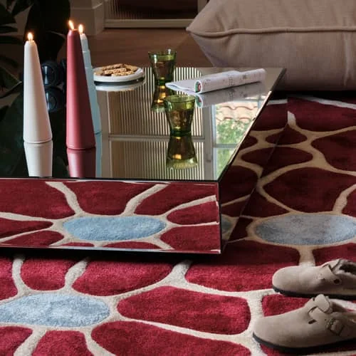 Groovy Bloom Rug textile red / 290 x 200 cm - Fatboy – image 5