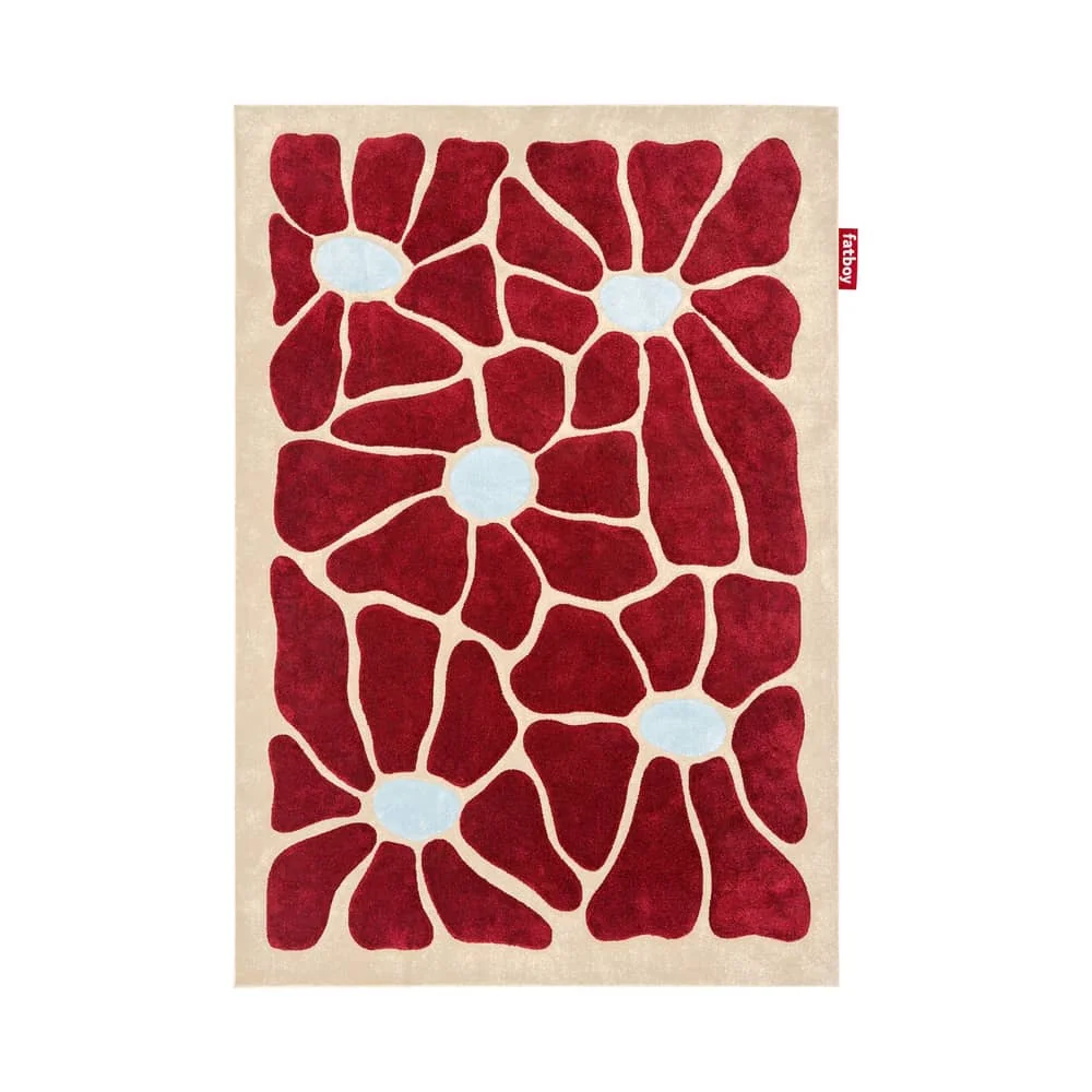 Groovy Bloom Rug textile red / 290 x 200 cm - Fatboy – image 1