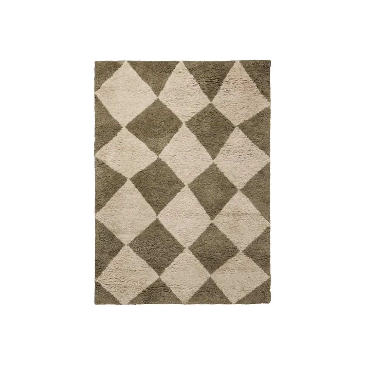 Tilt Rug textile green / 140 x 200 cm - Ferm Living – image 1