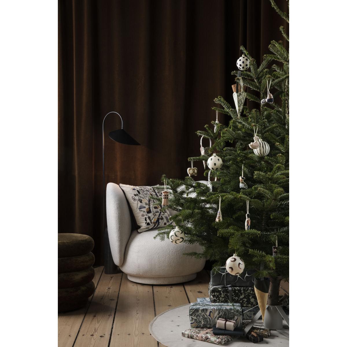 Star Rug - / For Christmas tree - Ø 120 cm by Ferm Living White/Beige – image 3