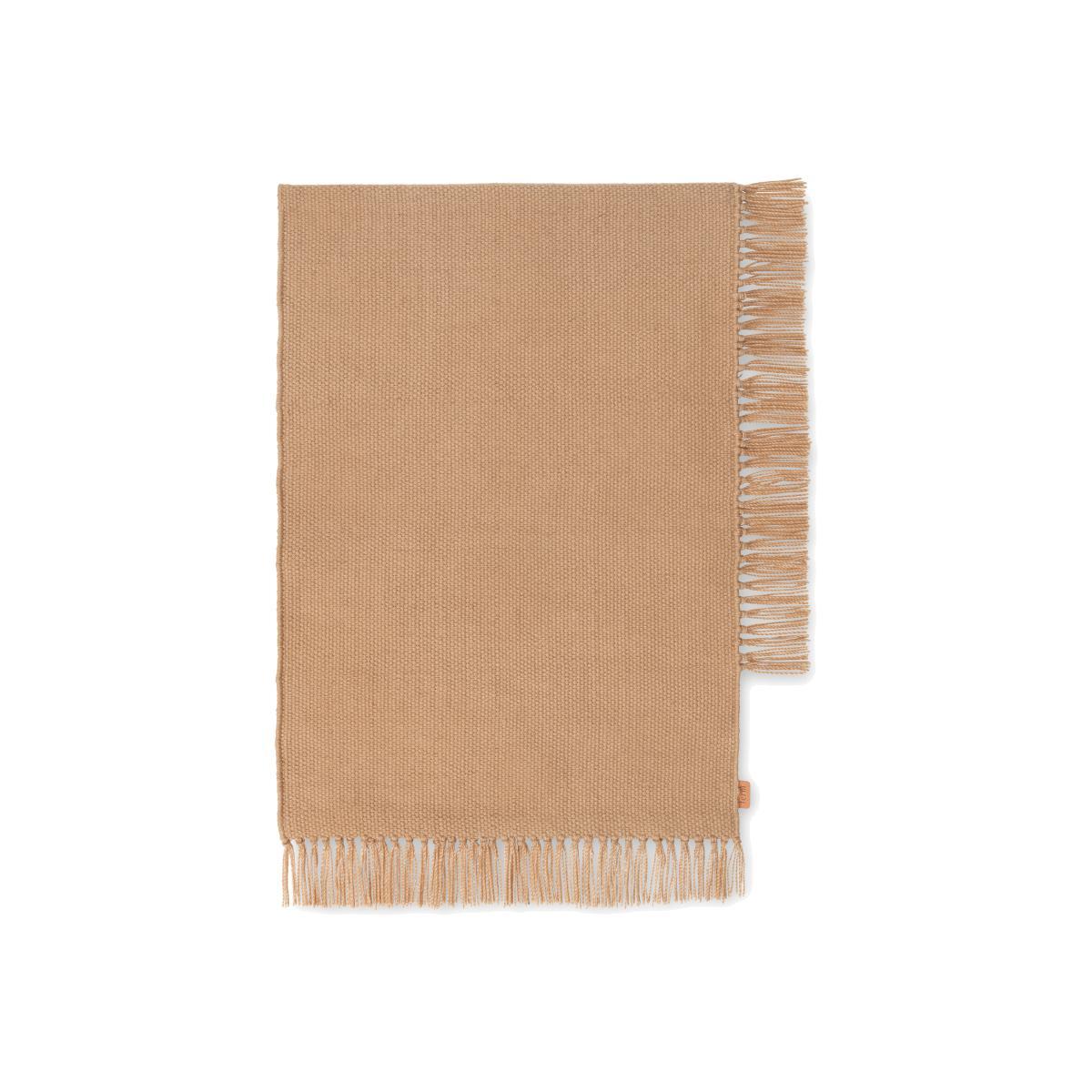 Hem Rectangular XS Outdoor rug - / 70 x 50 cm - Recycled plastic bottles by Ferm Living Beige – image 1