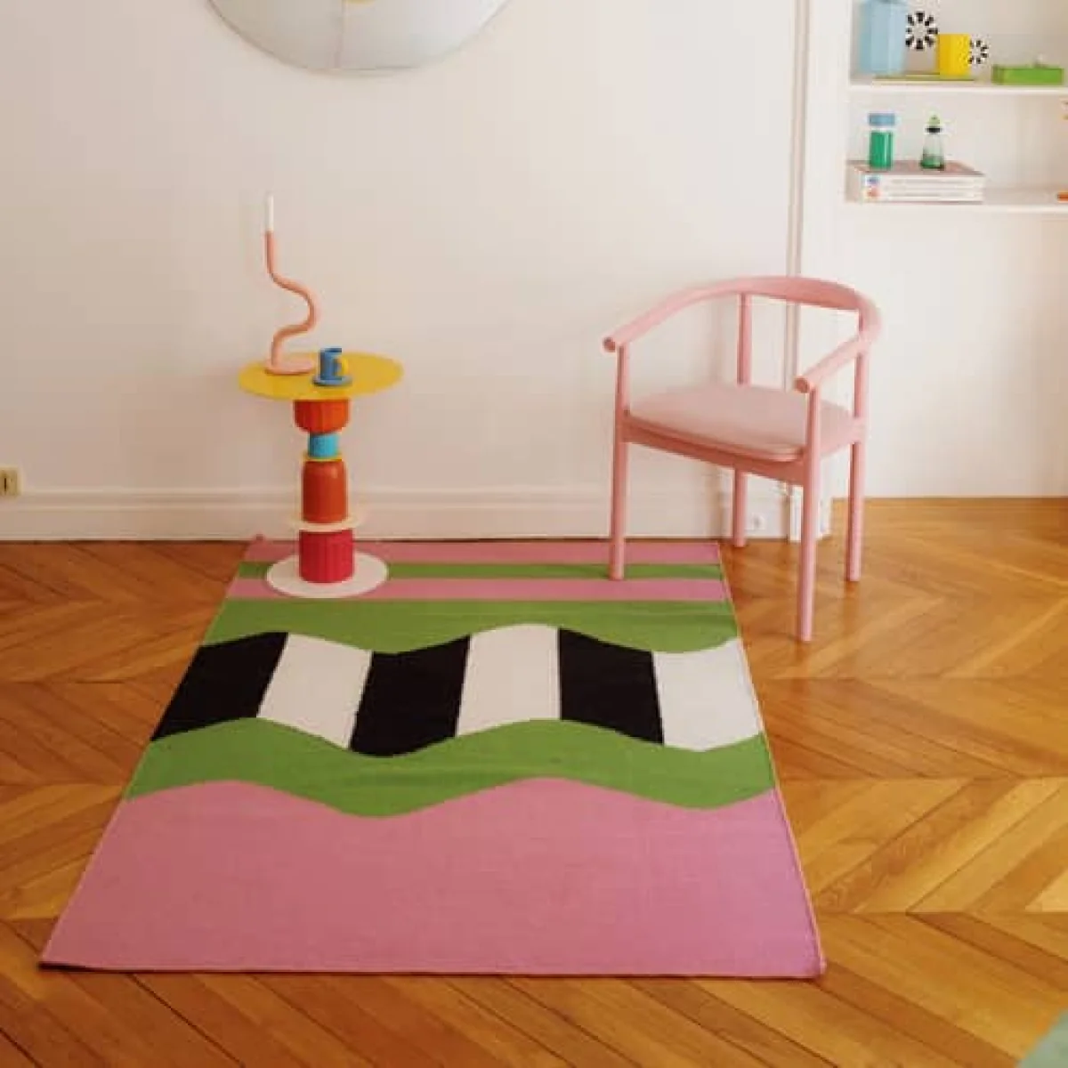 Vertigo Rug textile multicoloured / 210 x 140 cm - Handwoven - COLORTHERAPIS – image 2