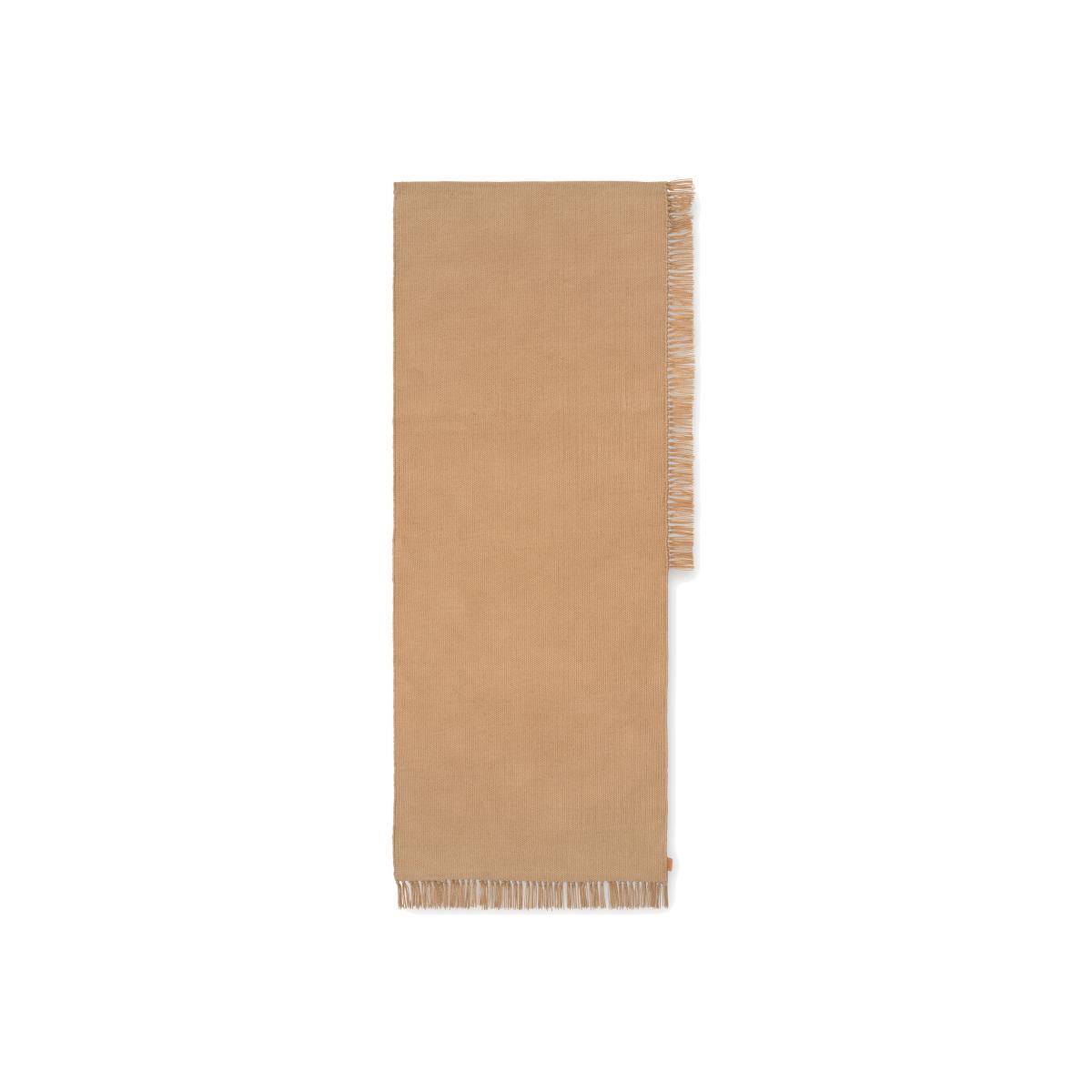 Hem Runner Outdoor rug - / 70 x 180 cm - Recycled plastic bottles by Ferm Living Beige – image 1