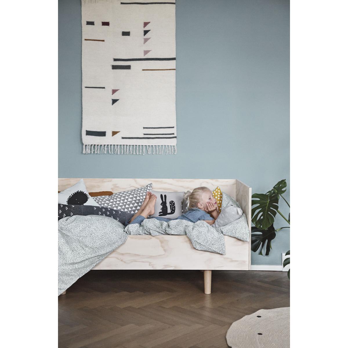 Kelim Triangles Rug - Small - 80 x 140 cm by Ferm Living White/Multicoloured – image 2