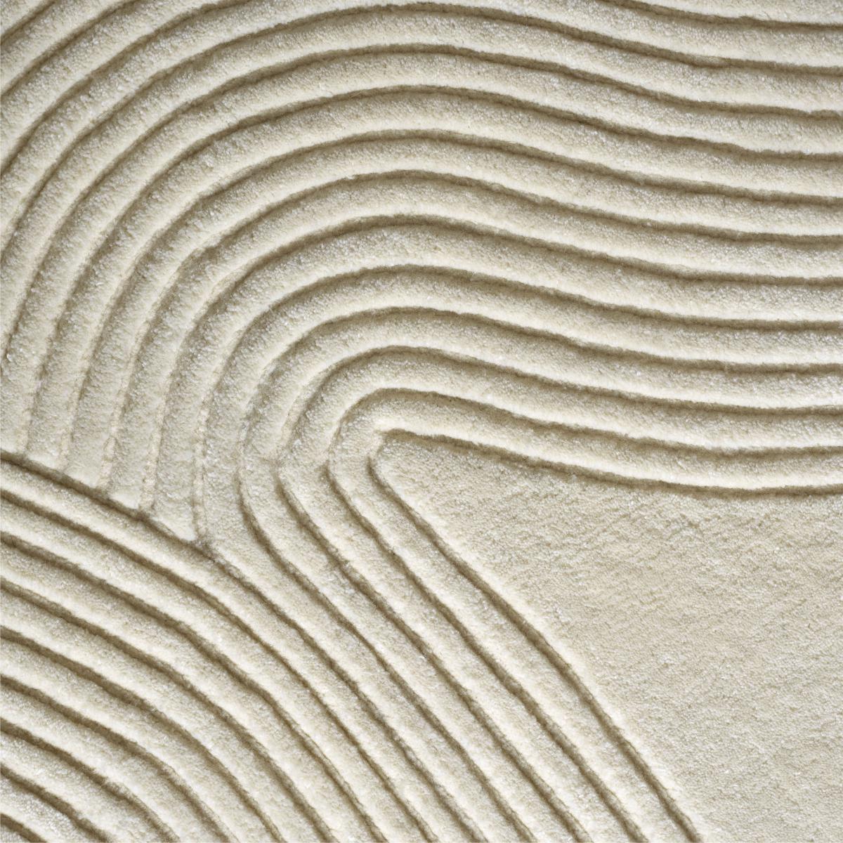 Zen Shaped Rug - / 180 x 240 cm - Hand-made by Bolia Beige – image 2