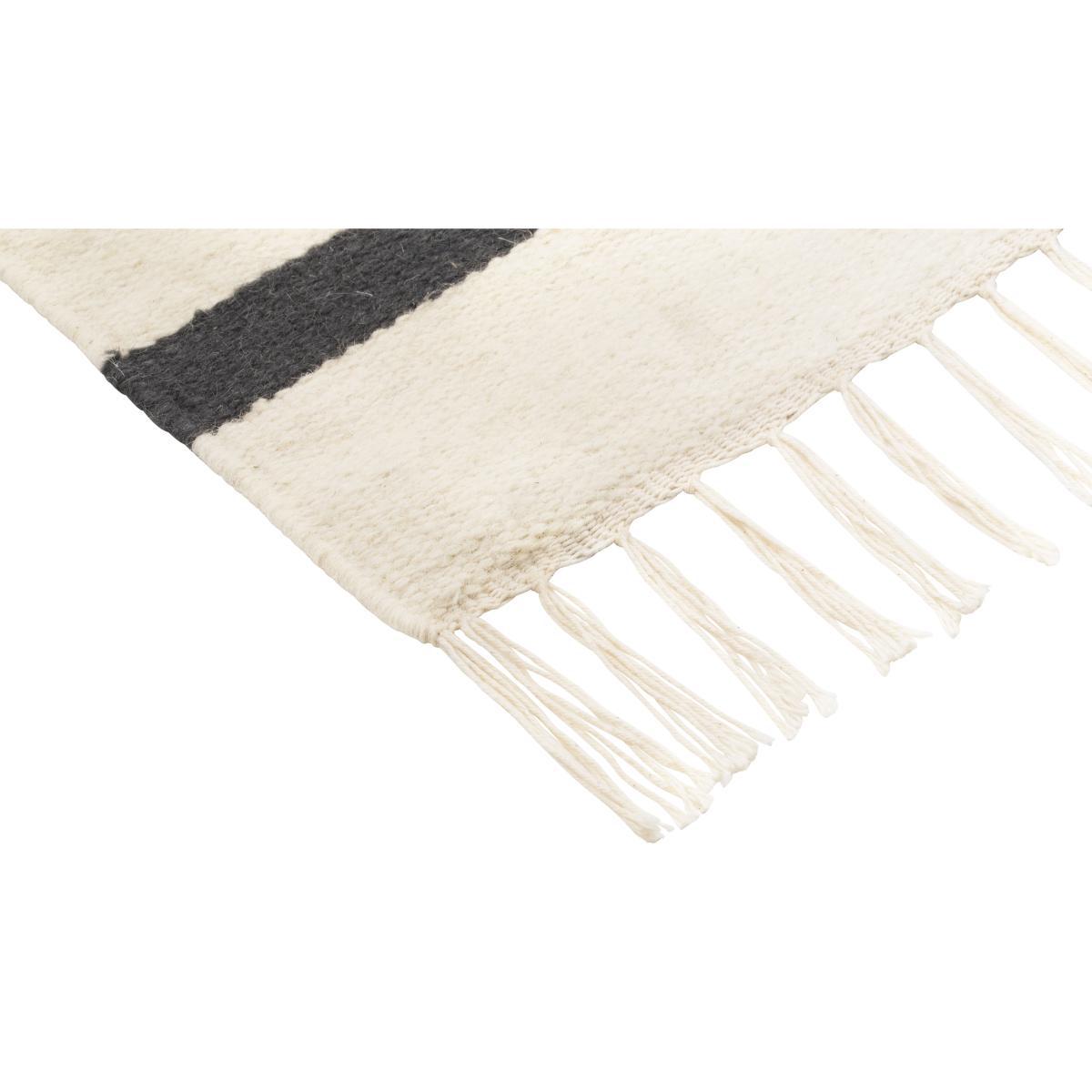 Kelim Triangles Rug - Large - 140 x 200 cm by Ferm Living White/Multicoloured – image 2